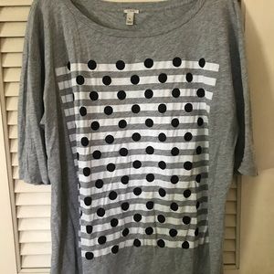 🌻 J. Crew Tee with 3/4 sleeves 🌻